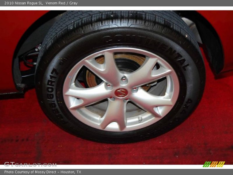 Venom Red / Gray 2010 Nissan Rogue SL