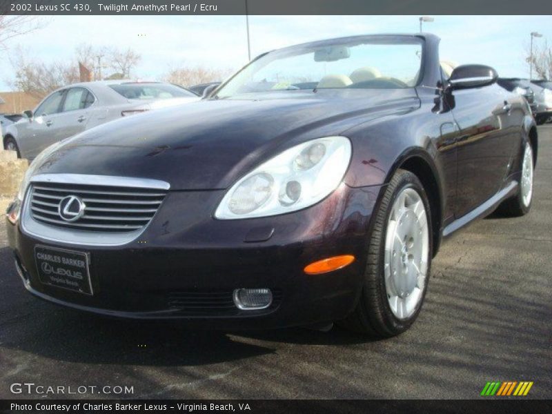 Twilight Amethyst Pearl / Ecru 2002 Lexus SC 430