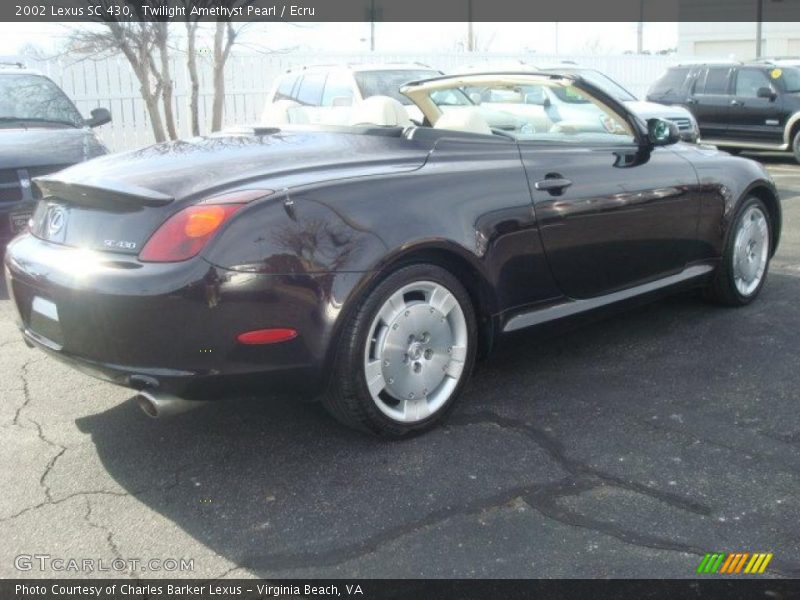Twilight Amethyst Pearl / Ecru 2002 Lexus SC 430
