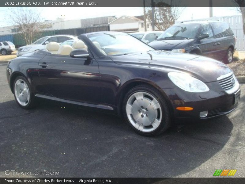 Twilight Amethyst Pearl / Ecru 2002 Lexus SC 430