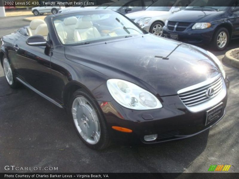 Twilight Amethyst Pearl / Ecru 2002 Lexus SC 430