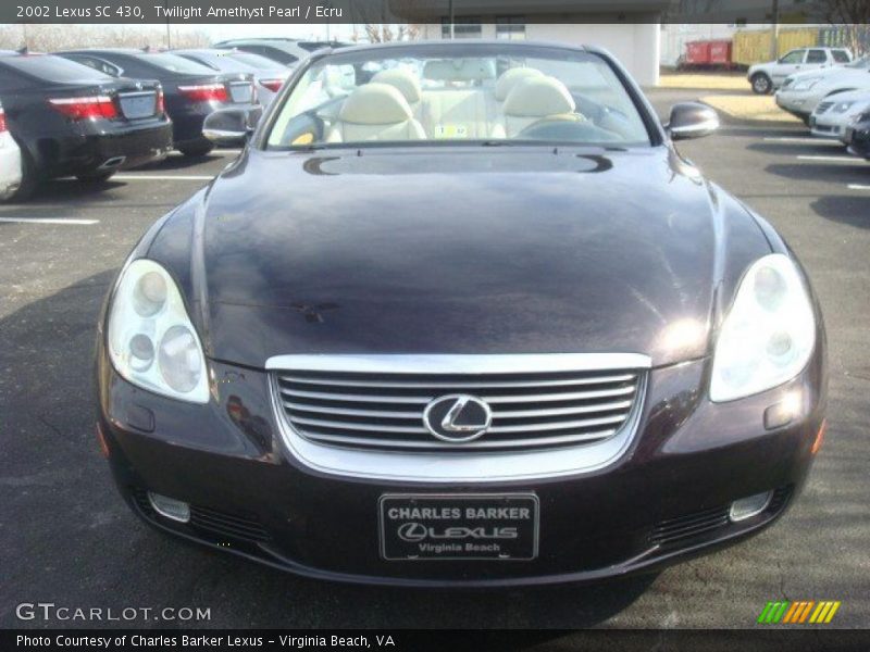 Twilight Amethyst Pearl / Ecru 2002 Lexus SC 430