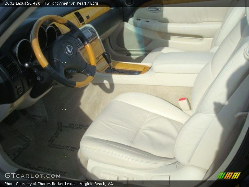 Twilight Amethyst Pearl / Ecru 2002 Lexus SC 430