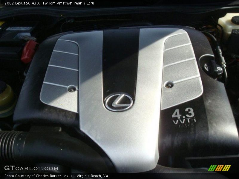 Twilight Amethyst Pearl / Ecru 2002 Lexus SC 430