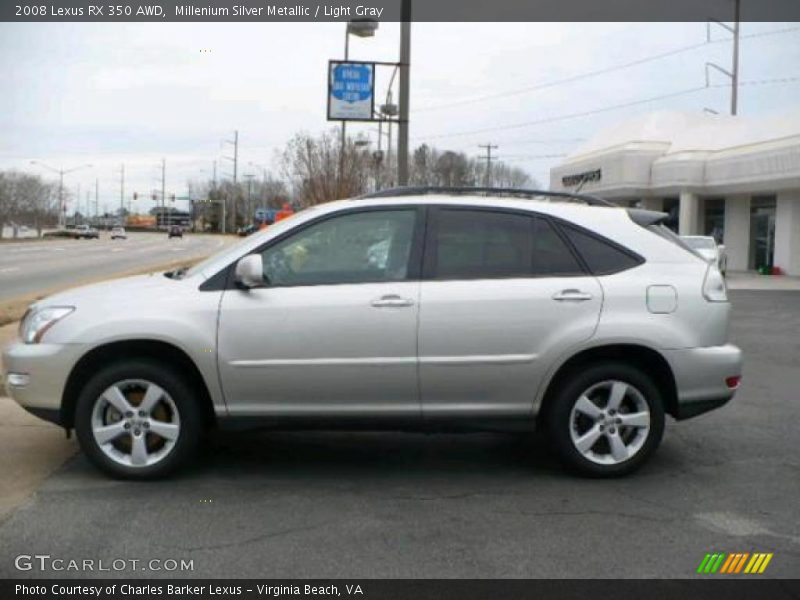 Millenium Silver Metallic / Light Gray 2008 Lexus RX 350 AWD
