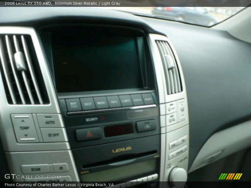 Millenium Silver Metallic / Light Gray 2008 Lexus RX 350 AWD