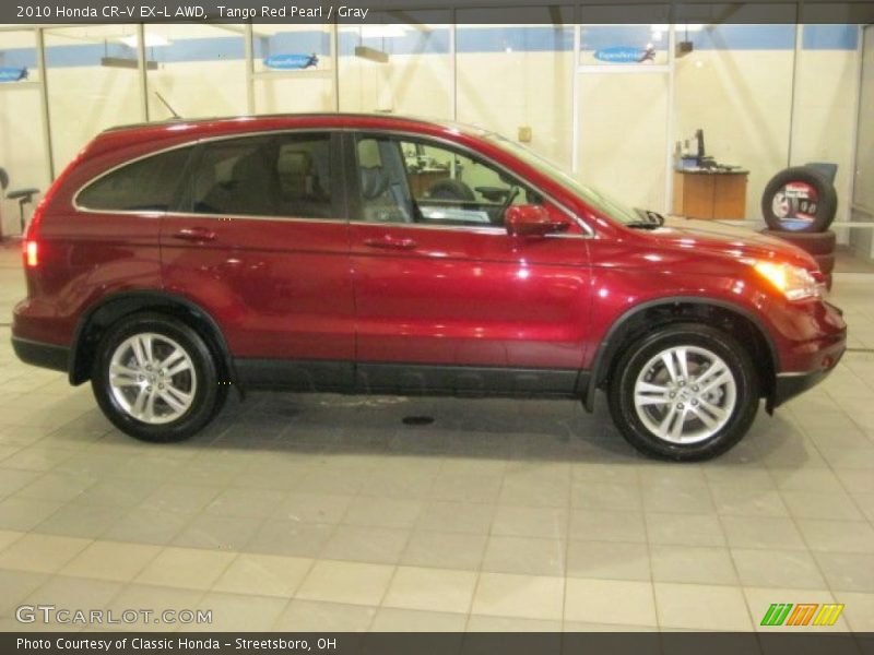 Tango Red Pearl / Gray 2010 Honda CR-V EX-L AWD