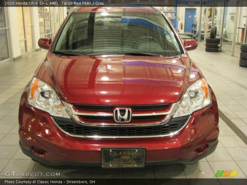 Tango Red Pearl / Gray 2010 Honda CR-V EX-L AWD