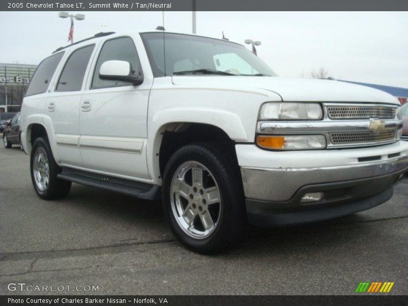 Summit White / Tan/Neutral 2005 Chevrolet Tahoe LT