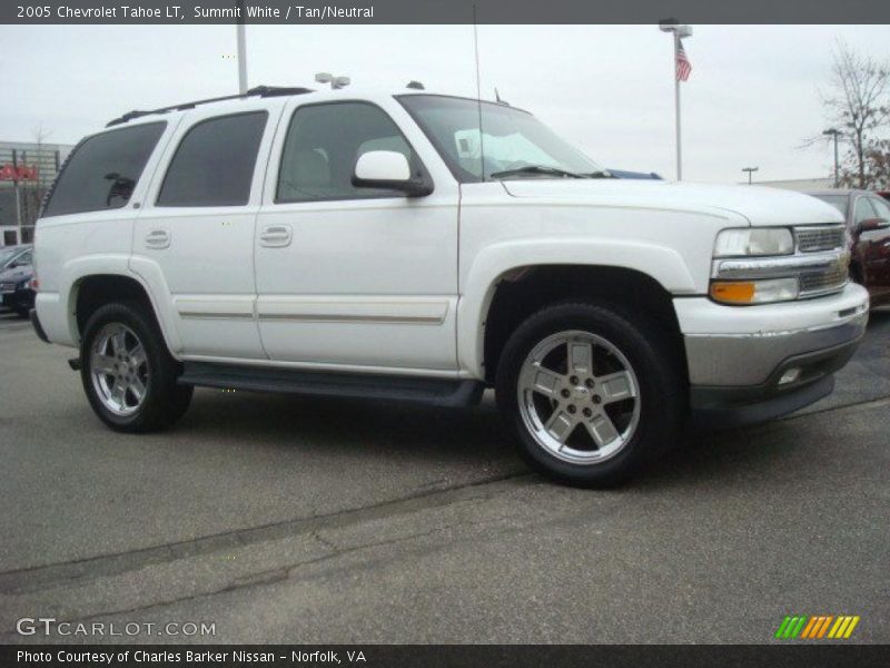 Summit White / Tan/Neutral 2005 Chevrolet Tahoe LT