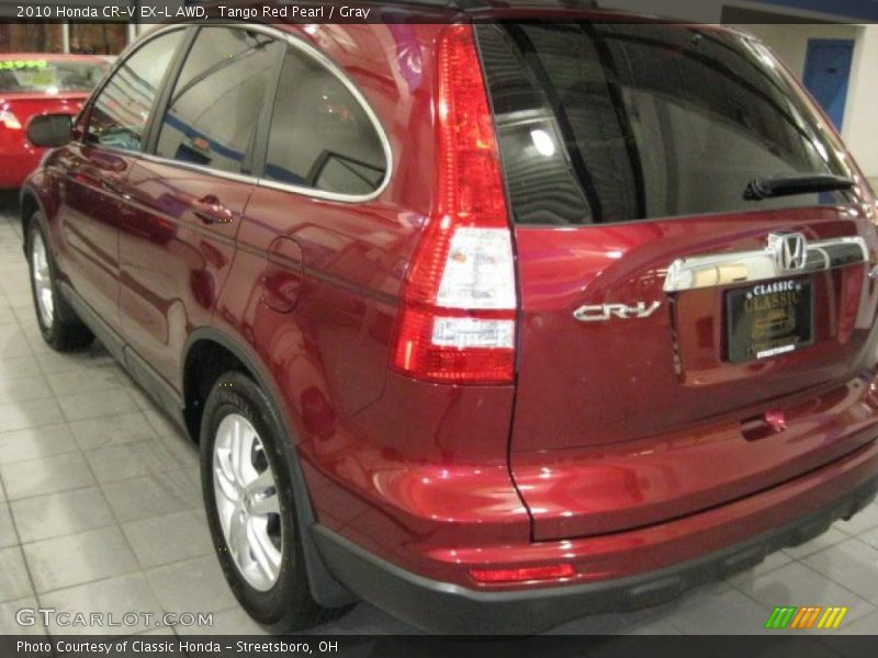 Tango Red Pearl / Gray 2010 Honda CR-V EX-L AWD