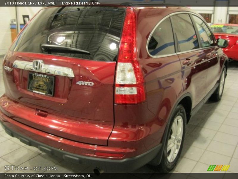 Tango Red Pearl / Gray 2010 Honda CR-V EX-L AWD
