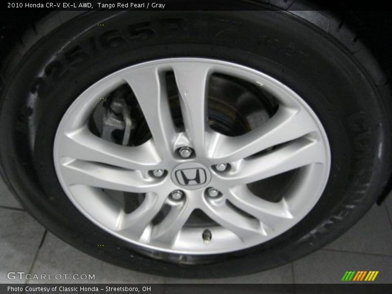 Tango Red Pearl / Gray 2010 Honda CR-V EX-L AWD
