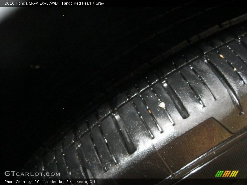 Tango Red Pearl / Gray 2010 Honda CR-V EX-L AWD