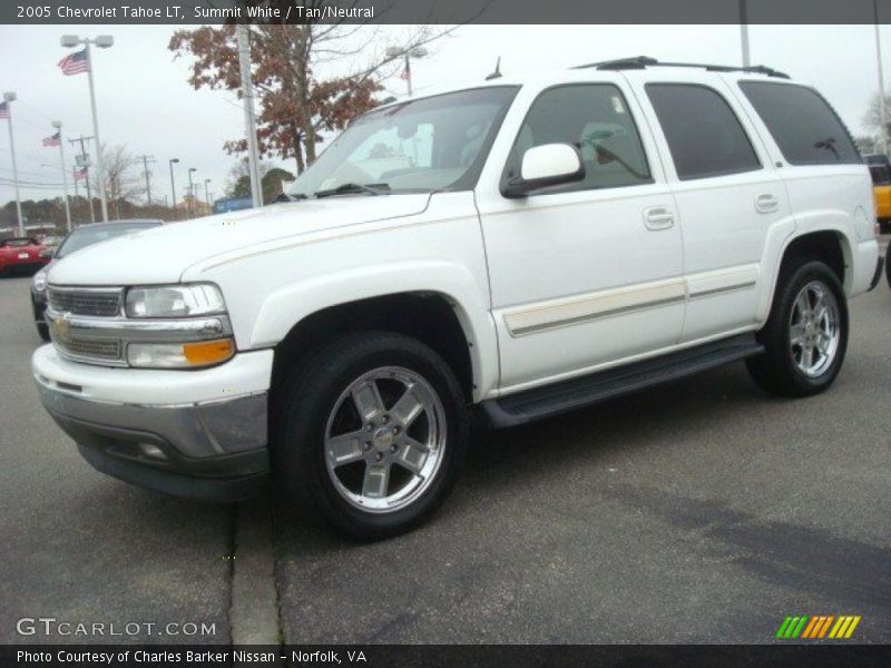 Summit White / Tan/Neutral 2005 Chevrolet Tahoe LT