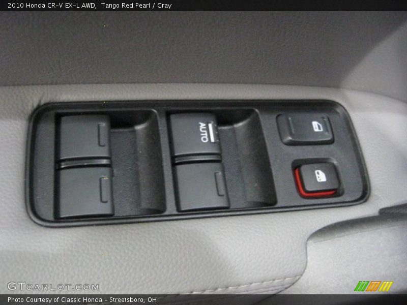 Tango Red Pearl / Gray 2010 Honda CR-V EX-L AWD