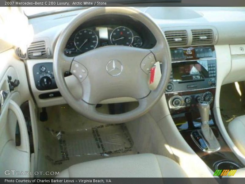 Arctic White / Stone 2007 Mercedes-Benz C 280 Luxury