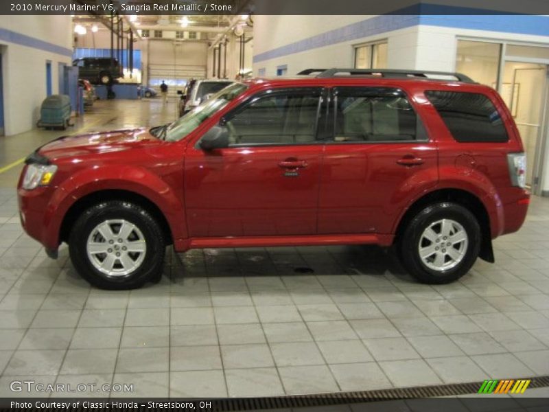 Sangria Red Metallic / Stone 2010 Mercury Mariner V6