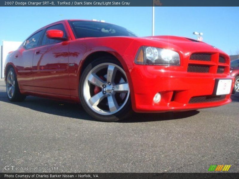 TorRed / Dark Slate Gray/Light Slate Gray 2007 Dodge Charger SRT-8