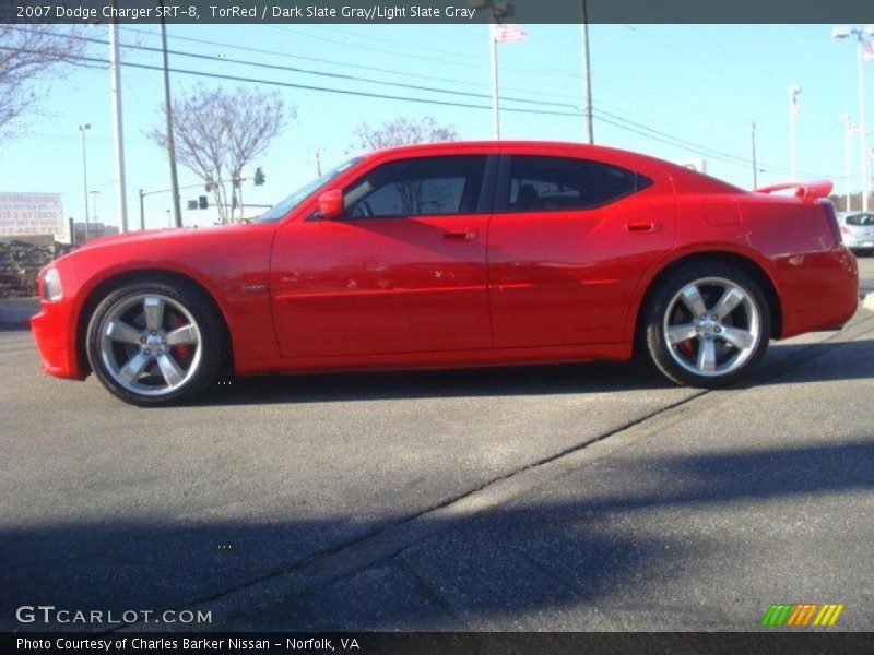 TorRed / Dark Slate Gray/Light Slate Gray 2007 Dodge Charger SRT-8