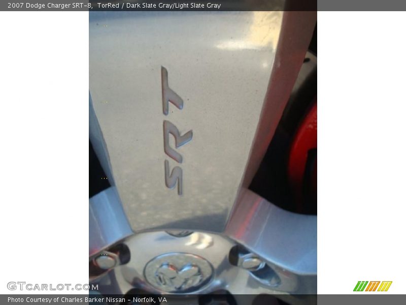 TorRed / Dark Slate Gray/Light Slate Gray 2007 Dodge Charger SRT-8