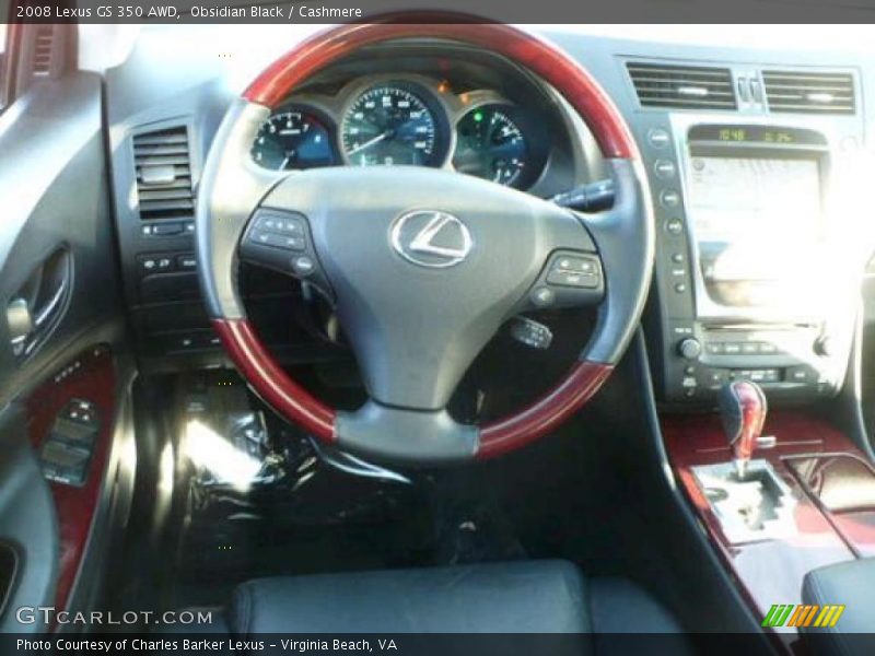Obsidian Black / Cashmere 2008 Lexus GS 350 AWD
