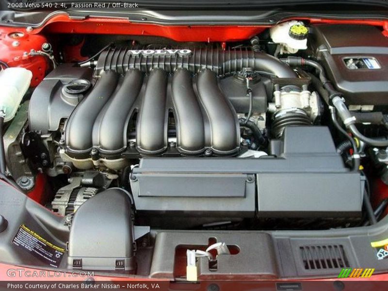 Passion Red / Off-Black 2008 Volvo S40 2.4i