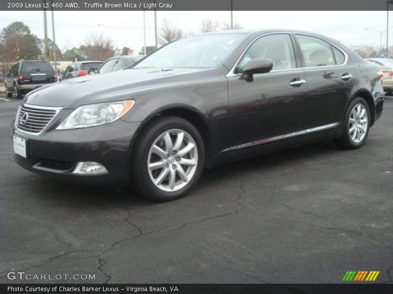 Truffle Brown Mica / Light Gray 2009 Lexus LS 460 AWD