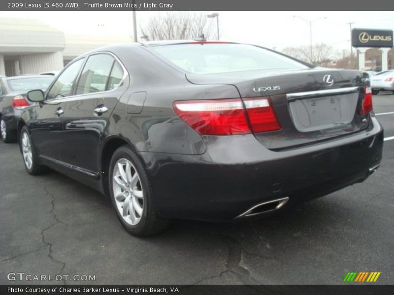 Truffle Brown Mica / Light Gray 2009 Lexus LS 460 AWD