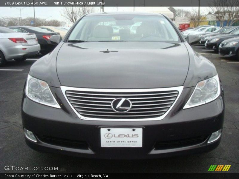 Truffle Brown Mica / Light Gray 2009 Lexus LS 460 AWD
