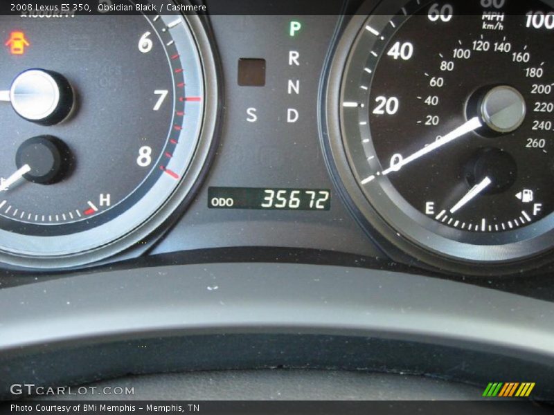 Obsidian Black / Cashmere 2008 Lexus ES 350
