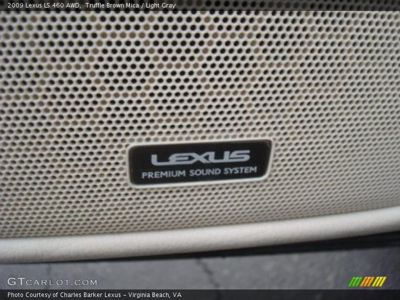 Truffle Brown Mica / Light Gray 2009 Lexus LS 460 AWD