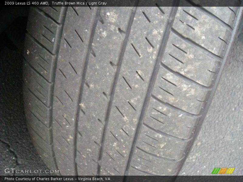 Truffle Brown Mica / Light Gray 2009 Lexus LS 460 AWD
