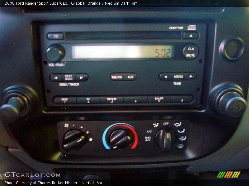 Controls of 2008 Ranger Sport SuperCab