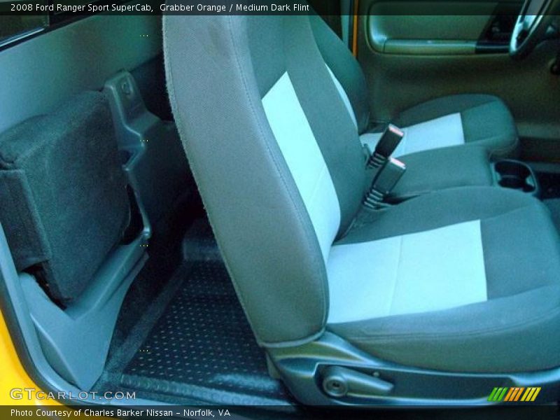 Grabber Orange / Medium Dark Flint 2008 Ford Ranger Sport SuperCab