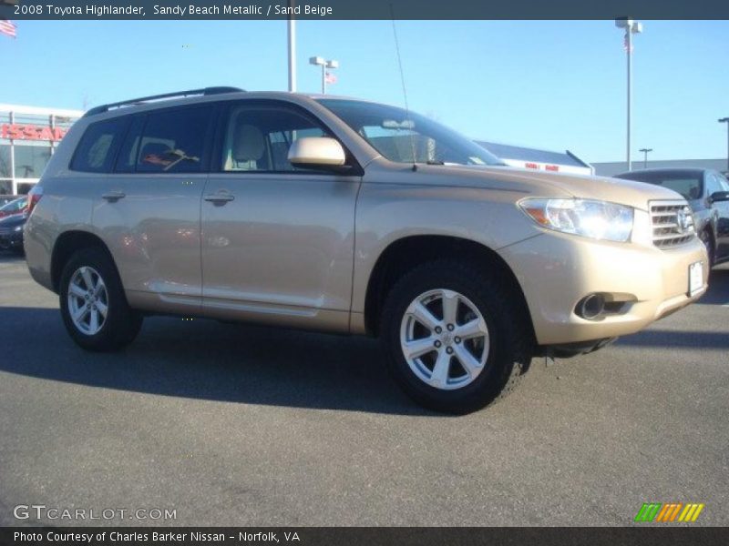 Sandy Beach Metallic / Sand Beige 2008 Toyota Highlander