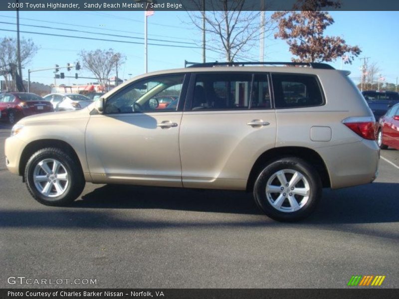 Sandy Beach Metallic / Sand Beige 2008 Toyota Highlander