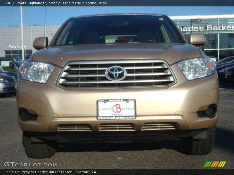 Sandy Beach Metallic / Sand Beige 2008 Toyota Highlander