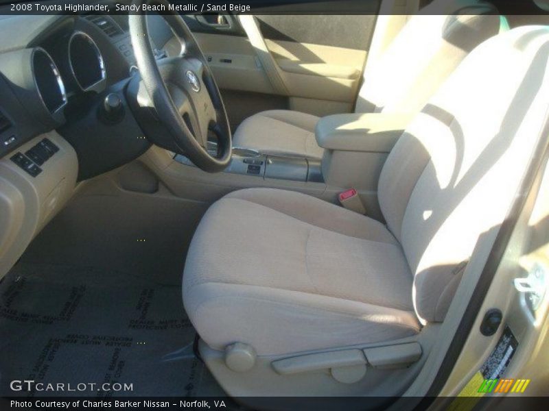 Sandy Beach Metallic / Sand Beige 2008 Toyota Highlander