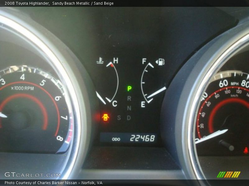 Sandy Beach Metallic / Sand Beige 2008 Toyota Highlander