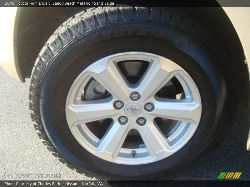 Sandy Beach Metallic / Sand Beige 2008 Toyota Highlander