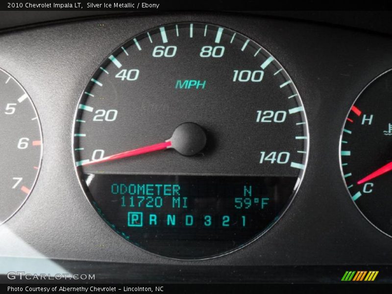 Silver Ice Metallic / Ebony 2010 Chevrolet Impala LT