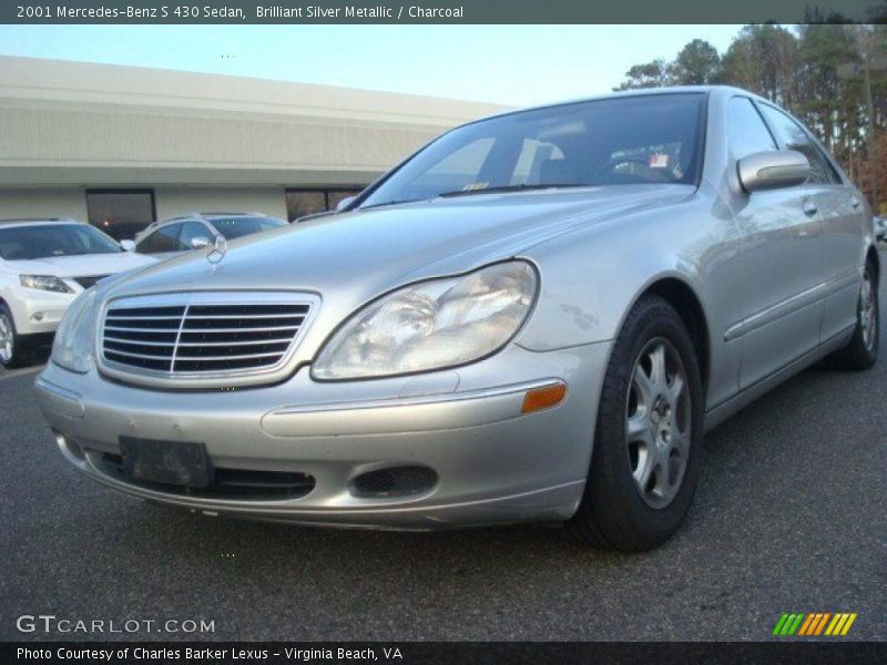 Brilliant Silver Metallic / Charcoal 2001 Mercedes-Benz S 430 Sedan