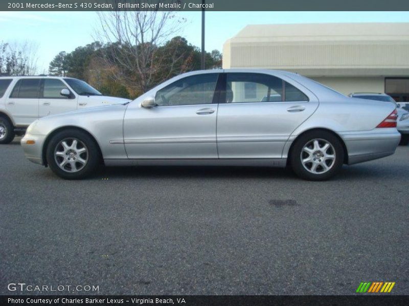Brilliant Silver Metallic / Charcoal 2001 Mercedes-Benz S 430 Sedan