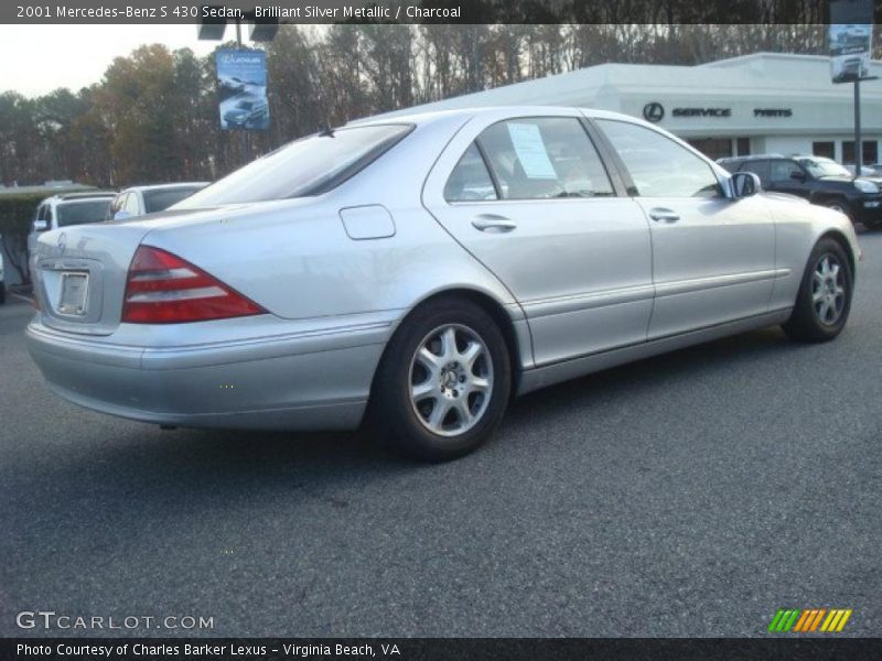 Brilliant Silver Metallic / Charcoal 2001 Mercedes-Benz S 430 Sedan