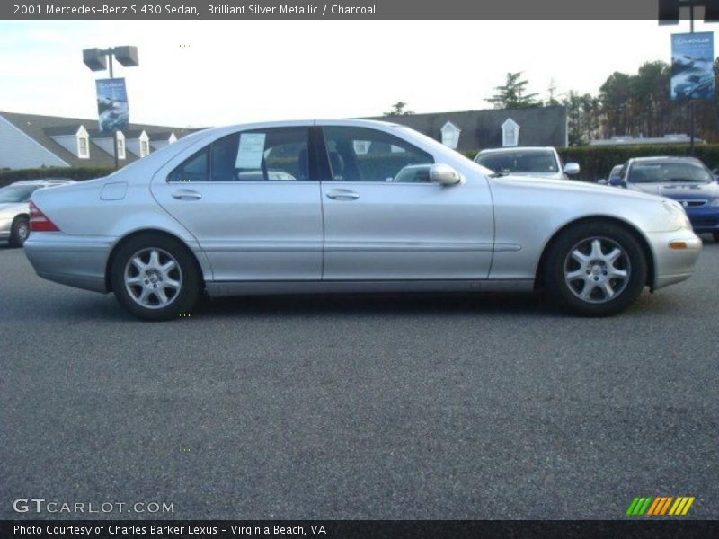Brilliant Silver Metallic / Charcoal 2001 Mercedes-Benz S 430 Sedan