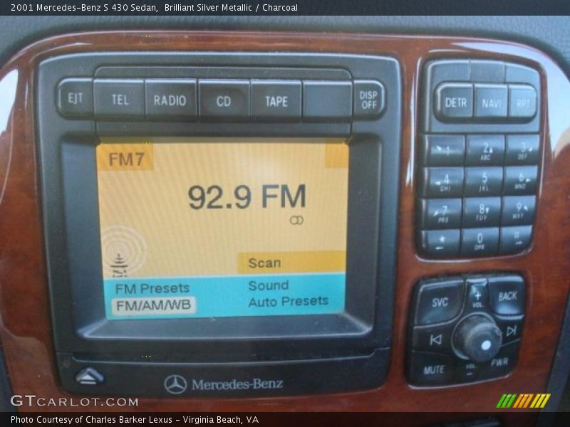 Brilliant Silver Metallic / Charcoal 2001 Mercedes-Benz S 430 Sedan