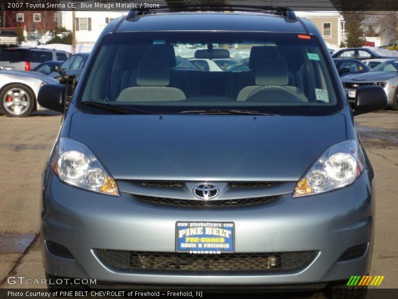 Blue Mirage Metallic / Stone 2007 Toyota Sienna CE