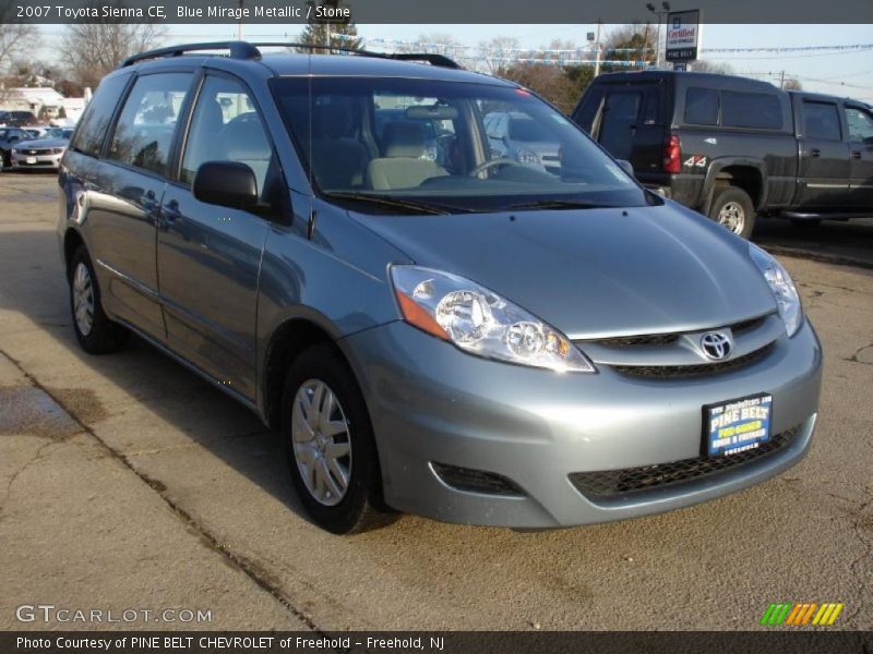Blue Mirage Metallic / Stone 2007 Toyota Sienna CE