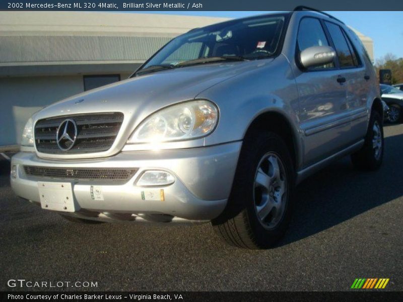Brilliant Silver Metallic / Ash 2002 Mercedes-Benz ML 320 4Matic